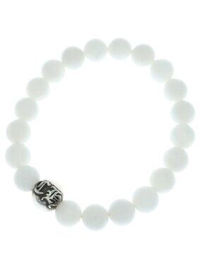 Chrome Hearts Bead Bracelet White